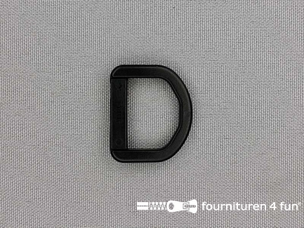 Kunststof D-ring - 20mm - YKK - zwart 
