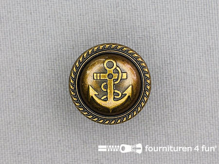 bronzen knoop 18mm anker