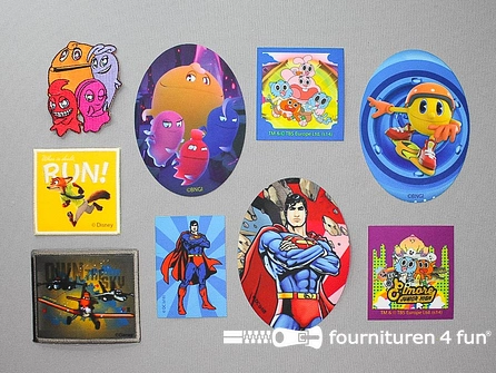 Collectie strijkapplicaties - 9 delige set - opstrijkbare patches