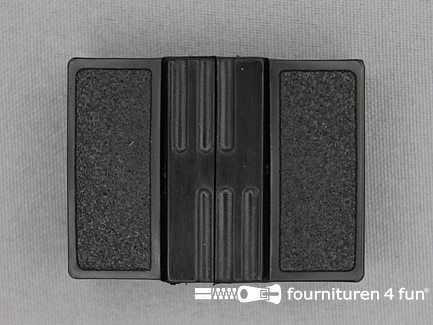 Inhaakgesp 30mm kunststof zwart