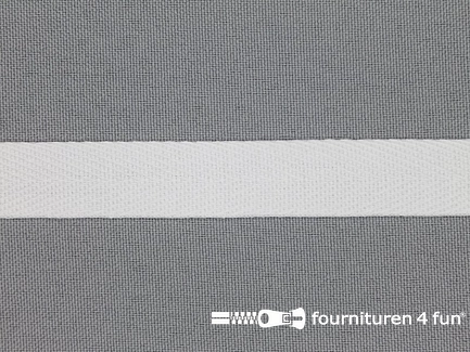 Bosje 5 meter luxe keperband - 15mm - wit