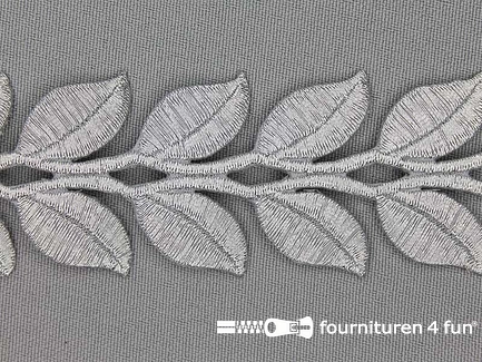 Zilver applicatie band 35mm - per meter 