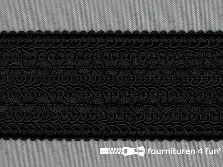 Design elastiek ca. 54mm zwart