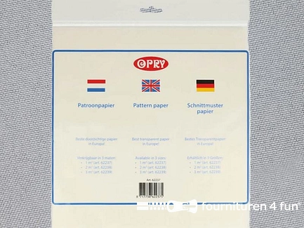 Patroonpapier 2 vierkante meter - OPRY 