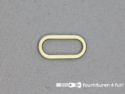 Ovale ring - Schuifpassant - 20mm - brons