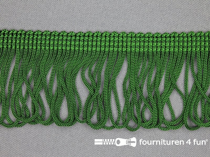 Kaart 20 meter charleston franje - 45mm - emerald groen