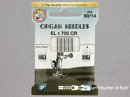 Organ Needles overlock machine naalden - ELx705 chroom 90