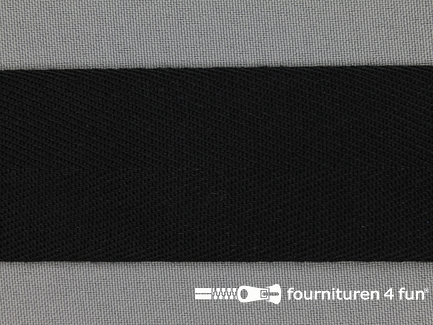 Luxe keperband 40mm zwart