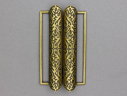 Inhaakgesp 80mm brons