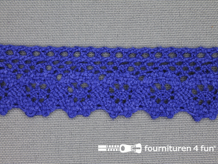 Ibiza broderie 23mm kobalt blauw