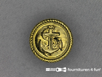 Gouden knoop 18mm anker