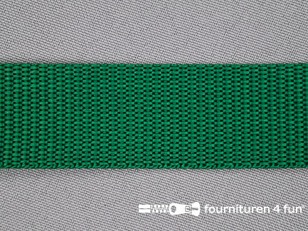 Rol 25 meter parachute band - 25mm - smaragd groen