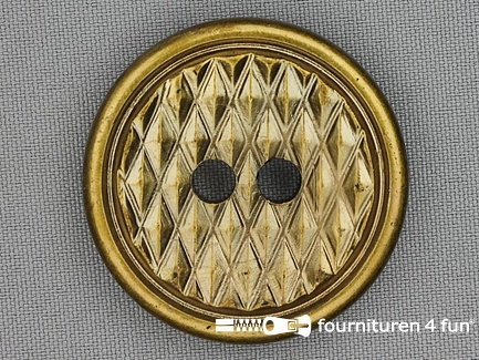 Bronzen knoop - 44mm - ruit 