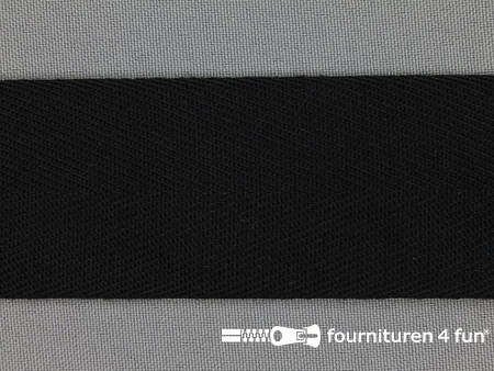 Rol 50 meter luxe keperband 40mm zwart