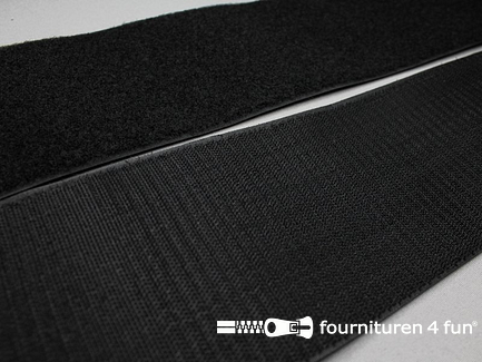 COUPON 0,8 meter Klittenband 100mm zwart