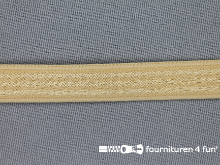 Schouderband elastiek 12mm beige