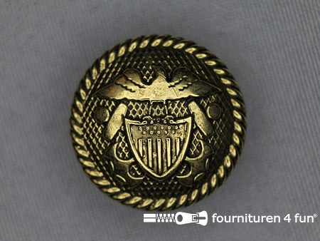Gouden knoop 25mm wapen
