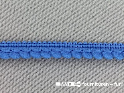 Kaart 25 meter bolletjesband - 10mm - kobalt blauw
