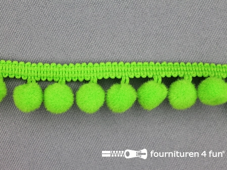 Bolletjesband - 18mm - lime groen