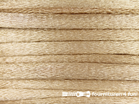 Glans koord 3mm beige 25 meter