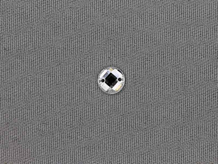 10 stuks Strass stenen rond 8mm zilver