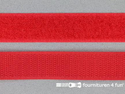 Rol 25 meter klittenband - 20mm - rood