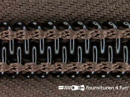 Deelbare nylon tentrits - 10mm - donker bruin