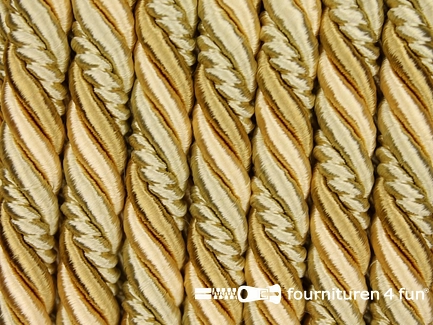 Multicolor meubelkoord 10mm goud - geel