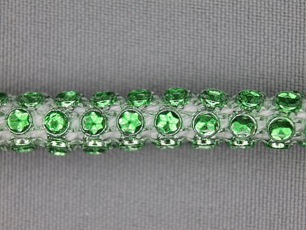 Strass koord 8mm groen