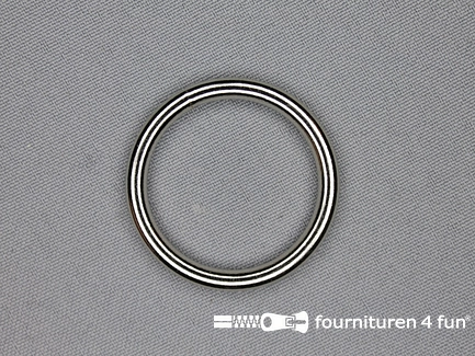 Stalen ring - 30mm - vernikkeld