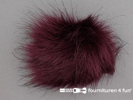Bont pompon 8cm aubergine