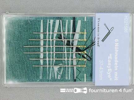 Grootverpakking - 5 doosjes zelf inrijg naalden - assortiment 37-43mm - 6 stuks