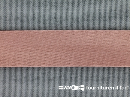 Satijnen biasband 18mm antique roze