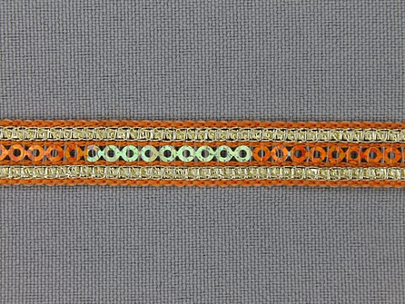 Kaart 20 meter party band 10mm oranje