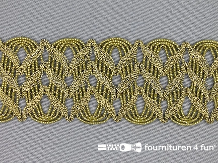 Kaart 25 meter goud band 37mm antique goud