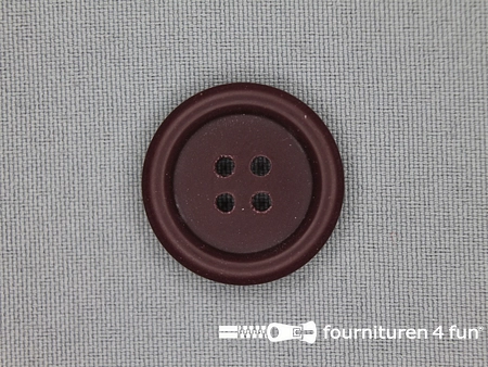 Mantel knoop 25mm bordeaux rood