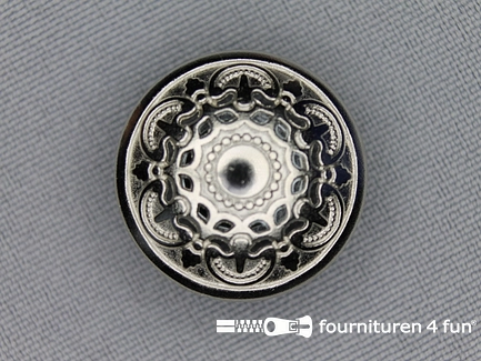 Chroom knoop 23mm antique