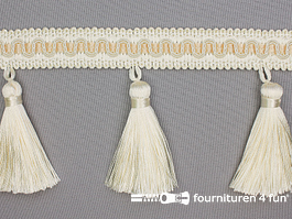 Katoenen Borstelfranje - 30mm Brede Kwastjes Textiel Gesneden Kussen Trim Pijpen Gordijnen Woondecoratie - Elke Lengte (Mosterd #16