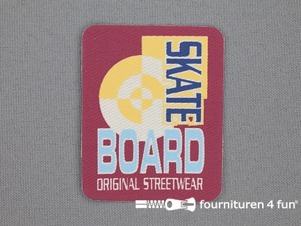 Applicatie 63x50mm rechthoek skate board