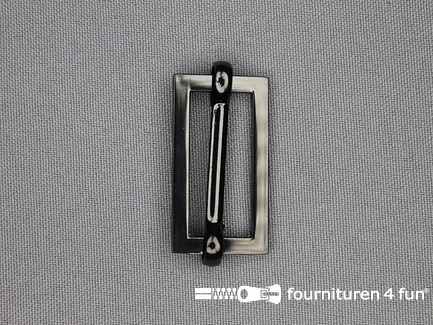 Schuifgesp 30mm zwart zilver