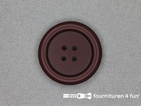 Mantel knoop 28mm bordeaux rood