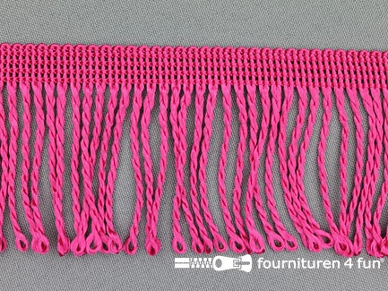 Nylon franje - 60mm - fuchsia roze