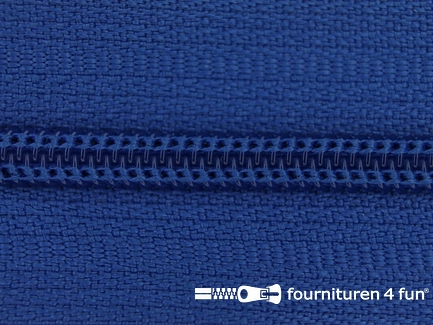 Niet deelbare nylon rits 3mm kobalt blauw