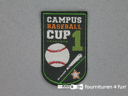 Applicatie 50x30mm badge baseball cup