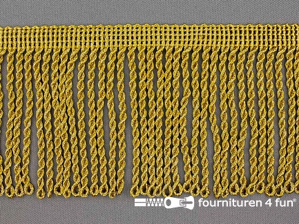 Viscose franje grof - 80mm - goud