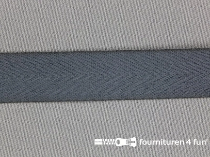 Rol 50 meter luxe keperband - 20mm - donker grijs