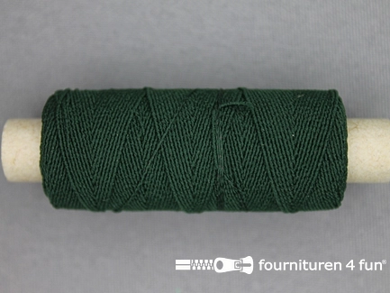 Elastisch garen - rimpel elastiek - 30 meter - flessen groen