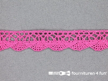 COUPON 25 meter Ibiza broderie 14mm fuchsia
