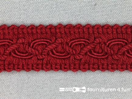 Katoenen galon - 20mm - donker rood