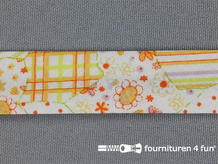 Print biasband quilt multicolor